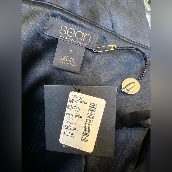 Sean By Sean Combs Silk & Spandex Bustier Cocktail Party Dress Size 8 Medium NWT - Picture 10 of 12